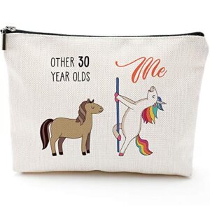 30th birthday gifts for her fun 30th birthday gifts for women – 1993 birthday gifts for women, 30 years old birthday gifts makeup bag for mom, wife, friend, sister, her, colleague, coworker