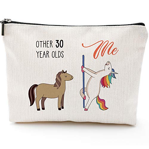 30th Birthday Gifts for Her Fun 30th Birthday Gifts for Women - 1993 Birthday Gifts for Women, 30 Years Old Birthday Gifts Makeup Bag for Mom, Wife, Friend, Sister, Her, Colleague, Coworker