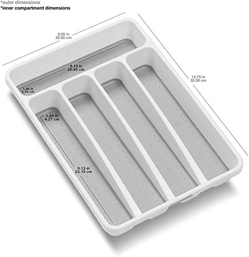 madesmart Mini Silverware Tray, White