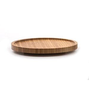 rsvp international tool crock turntable lazy susan, bamboo, 8.25″ | handy in cabinets or on counters | rotating base with sturdy lip | organize spices & small bottles