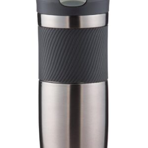 Contigo Snapseal Byron Vacuum-Insulated Stainless Steel Travel Mug, 16 Oz, Gunmetal