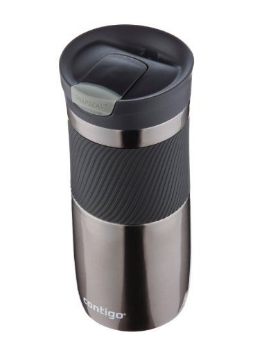 Contigo Snapseal Byron Vacuum-Insulated Stainless Steel Travel Mug, 16 Oz, Gunmetal