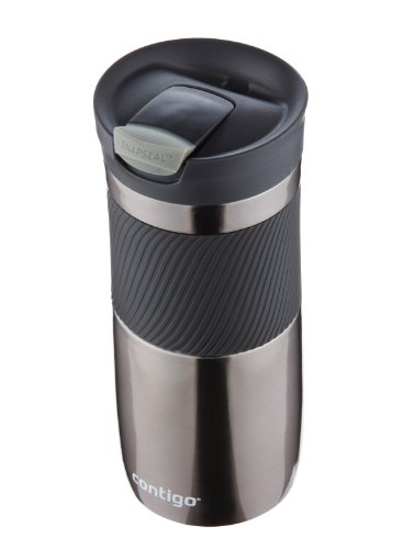 Contigo Snapseal Byron Vacuum-Insulated Stainless Steel Travel Mug, 16 Oz, Gunmetal