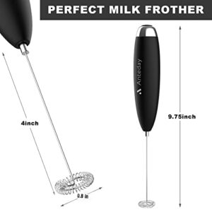 Milk Frother, Hand Mixer, Frother for Coffee, Anteday Battery Operated (Not Included) Electric Mini Matcha Whisk Hand Coffee Frother Electric Drink Stirrer for Lattes, Cappuccino, Hot ChocolateHe