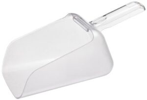 rubbermaid commercial products bouncer contour scoop for ingredient bins, 64-ounce, clear, restaurant/kitchen food service supplies for ice/animal feed/grains/sand