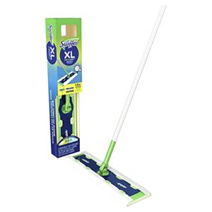 swiffer sweeper dry + wet xl sweeping kit, 1 sweeper, 8 dry cloths, 2 wet cloths