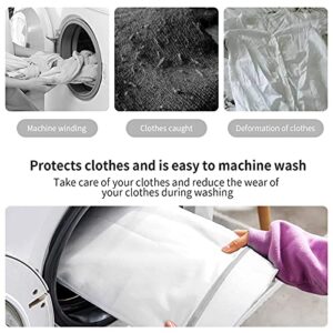 Mesh Laundry Bags for Delicates with Non Rust Zipper(10 Pack)-MDSXO White Delicate Laundry Wash Bags, Easy Fit Bra, Sock,Lingerie,Sneaker,Baby Laundry for Washing Machine Travel Storage[1XL/3L/3M/3S]