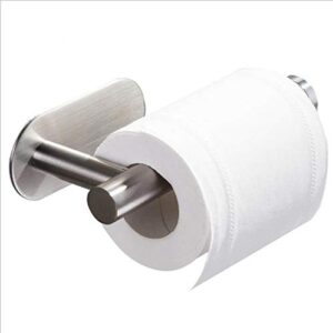 dgwhyc toilet paper holder, 3m toilet paper holder no drilling for bathroom and washroom, sus304 stainless steel brushed nickel (silver), dg-tpa22