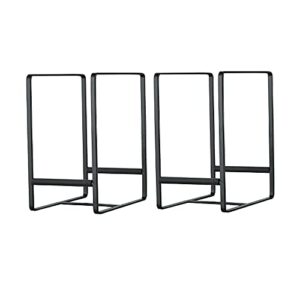 sunficon large plate holders 2 pack upright cabinet dish organizers metal plate dish drying racks stands racks for countertop and cupboard black