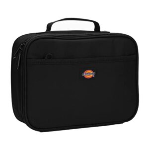 dickies kids insulated lunch bag for school, thermal reusable lunch box for kids, boys, girls (black)