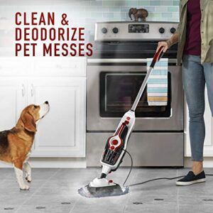 Hoover Complete Pet Steam Mop with Removable Handheld Steamer, Cleaner for Tile and Hardwood Floors, WH21000, White 11 IN x 8.75 IN x 25 IN