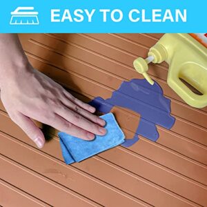 Under Sink Mat, 34" x 22" Under Sink Mats for Kitchen Waterproof - Silicone Under Sink Liner Drip Tray with Drain Hole, Sink Cabinet Protector Mat for Kitchen & Bathroom (Khaki)