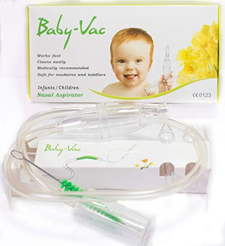 BABY-VAC Baby Nasal Aspirator Safe Hygienic Quick Best Results for Newborns and Toddlers