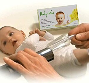 BABY-VAC Baby Nasal Aspirator Safe Hygienic Quick Best Results for Newborns and Toddlers