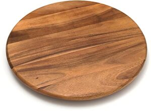 lipper international acacia wood 18-inch lazy susan kitchen turntable