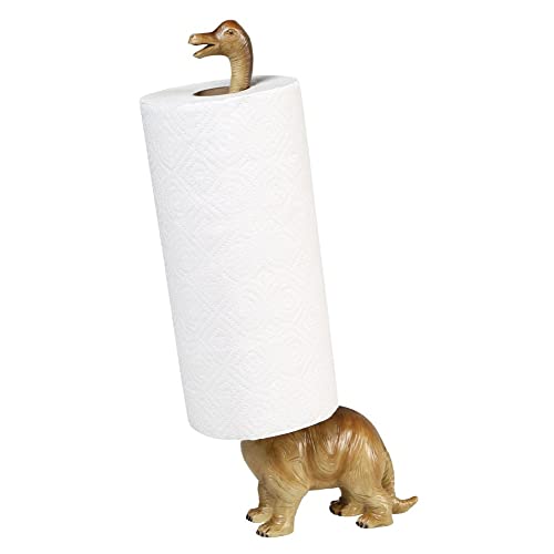 Paper Towel Holder - Brontosaurus Dinosaur - Countertop Free Standing - 17" High