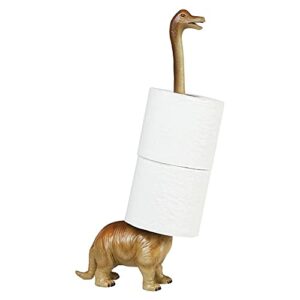 Paper Towel Holder - Brontosaurus Dinosaur - Countertop Free Standing - 17" High