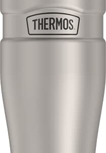 THERMOS Stainless King Vacuum-Insulated Travel Tumbler, 16 Ounce, Matte Steel