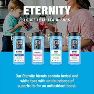 Tiesta Tea - Blueberry Wild Child, Loose Leaf Blueberry Hibiscus Herbal Tea, Non-Caffeinated, Hot & Iced Tea, 5.5 oz Tin - 50 Cups, Natural Flavors, Herbal Tea Loose Leaf Blend