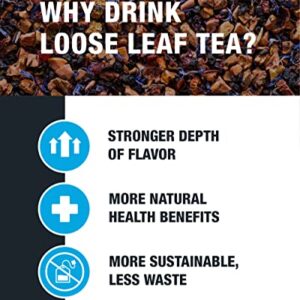 Tiesta Tea - Blueberry Wild Child, Loose Leaf Blueberry Hibiscus Herbal Tea, Non-Caffeinated, Hot & Iced Tea, 5.5 oz Tin - 50 Cups, Natural Flavors, Herbal Tea Loose Leaf Blend