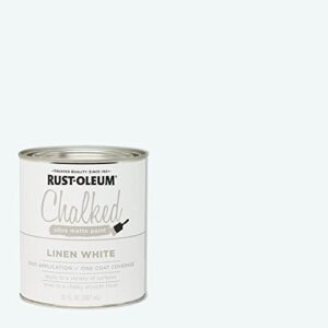 Rust-Oleum 285140 Ultra Matte Interior Chalked Paint 30 oz, 30 Fl Oz (Pack of 1), Linen White