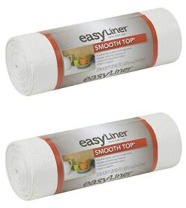 duck 855145 smooth top easyliner non-adhesive shelf and drawer liner 12-inch x 20-foot, white, 2 rolls