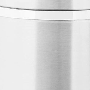 OGGI Jumbo 8" Stainless Steel Flour Clamp Canister - Airtight Food Storage Container Ideal for Kitchen & Pantry Storage of Flour or other Bulk, Dry Foods.