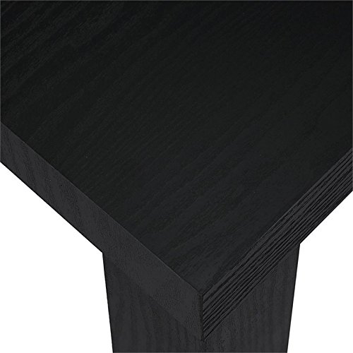 Ameriwood Home Parsons Modern End Table, Black