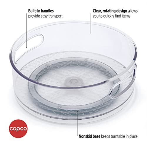 Copco Rotating Storage Turntable, 10 Inch, Clear