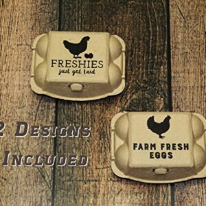 Rural365 Chicken Egg Cartons - Biodegradable Egg Carton 6 Cell Egg Holders, Farm Freshies Empty Egg Cartons, 20 Pack