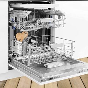 Chopsticks Holder Dishwasher Cutlery Rack - Oval Cutlery Drainer Basket for Kitchen Sink Dishwasher Rack - Stainless Steel Utensil Container for Dishwasher - Cutlery Caddy Silverware Drying Rack