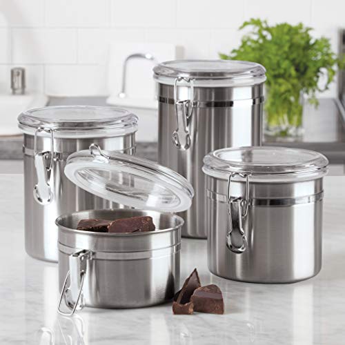 Oggi Corporation Oggi Food Storage Container Set, 4 pc, Stainless Steel