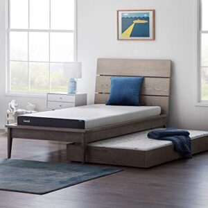 Lucid 5 Inch Firm Gel Memory Foam Mattress Twin— Gel Infusion—Hypoallergenic Bamboo Charcoal—Breathable Cover