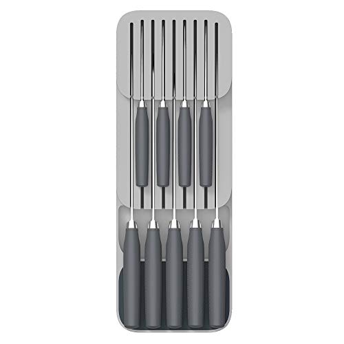 Joseph Joseph DrawerStore Set Kitchen Drawer Organizer Tray for Cutlery and Knives, Gray