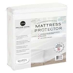 ultimate zippered mattress protector (queen) – by deluxe hotel