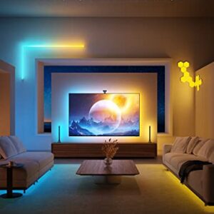 Govee Envisual TV LED Backlight T2 with Dual Cameras, 11.8ft RGBIC Wi-Fi LED Strip Lights for 55-65 inch TVs, Double Strip Light Beads, Adapts to Ultra-Thin TVs, Smart App Control, Music Sync, H605C