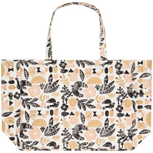 Danica Studio Myth Cotton Block Printed Large Tote Bag 19 x 15 inches