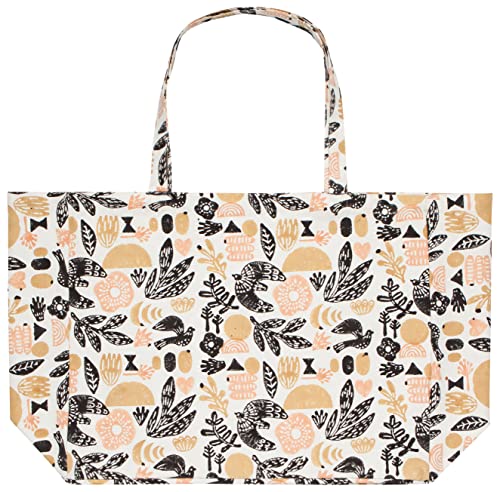 Danica Studio Myth Cotton Block Printed Large Tote Bag 19 x 15 inches