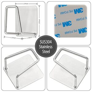 Visengure Sponge Holders for Kitchen Sink 2 Packs, Slivery 304 Multifuctional Stainless Steel Holder, 3.3 lbs Capacity