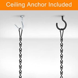 Amtiw 30 Inches Ceiling Pot Rack and Pan Rack for Ceiling with 12 Hooks, Storage Rack Multi-Purpose Organizer for Kitchen Organization, Home, Restaurant, Kitchen Cookware