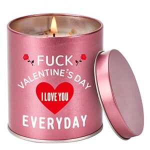 valentines day gifts for her, funny romantic naughty gifts for her tin soy candles stress relief unique gifts ideas for girlfriend wife women, 9oz scented candles
