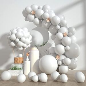 styirl white party latex balloons – 100 pcs 5/10/12/18 inch party latex ballons as birthday balloons/merry chritmas balloons/graduation/balloons for birthday/baby shower/wedding/party decorations