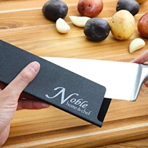 Universal Knife Edge Guard (14") is Felt Lined, More Durable, Non-BPA, Gentle on Blades, and Long-Lasting. Noble Home & Chef Knife Covers Are Non-Toxic and Abrasion Resistant!