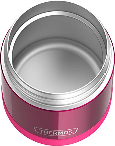 THERMOS FUNTAINER 10 Ounce Stainless Steel Vacuum Insulated Kids Food Jar, Pink