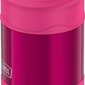 THERMOS FUNTAINER 10 Ounce Stainless Steel Vacuum Insulated Kids Food Jar, Pink