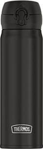 thermos 16oz stainless steel direct drink bottle, black