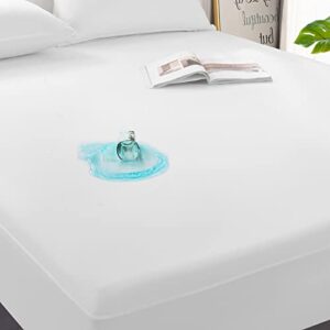 GRT 2 Pack 100% Waterproof Mattress Protector Twin Size, Breathable & Noiseless Waterproof Mattress Cover Fitted Deep Pocket from 5" to 19", Smooth Washable Twin Bed Protector - Vinyl Free