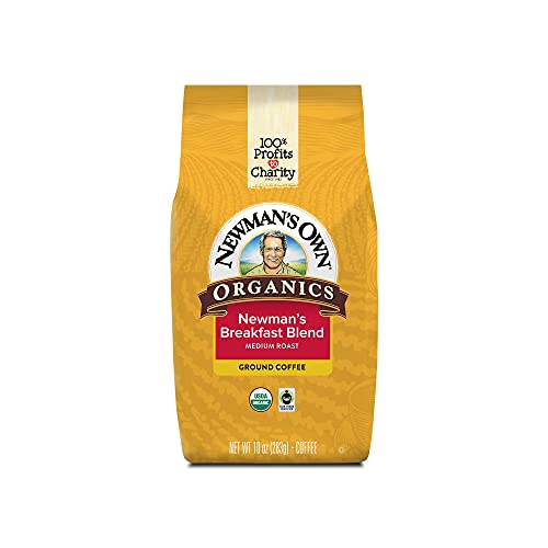 Newman's Own Organics Newman's Breakfast Blend, Ground Coffee, Medium Roast, Bagged 10oz