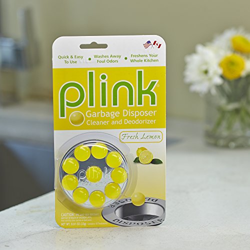 Plink 90 Garbage Disposer Cleaner and Deodorizer, Lemon, 10 Count