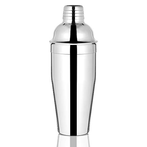 Etens Cocktail Shaker, 24 oz Martini Shaker Bar Shaker with Built-In Strainer for Bartending – Stainless Steel Large Bartender Shaker Metal Margarita Mixer for Mixed Drinks w/ Recipes